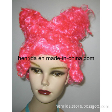 Pink Synthetic Wig, Various Colors Available
